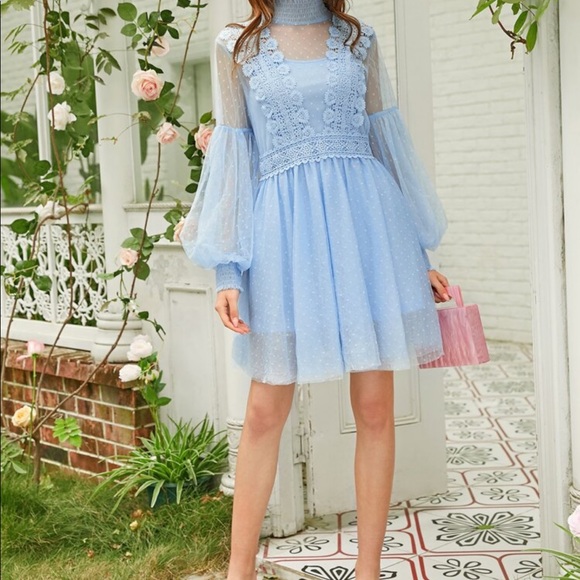 SHEIN Dresses & Skirts - SHEIN beautiful baby blue dress SHEIN Dresses & Skirts - SHEIN beautiful baby blue dress